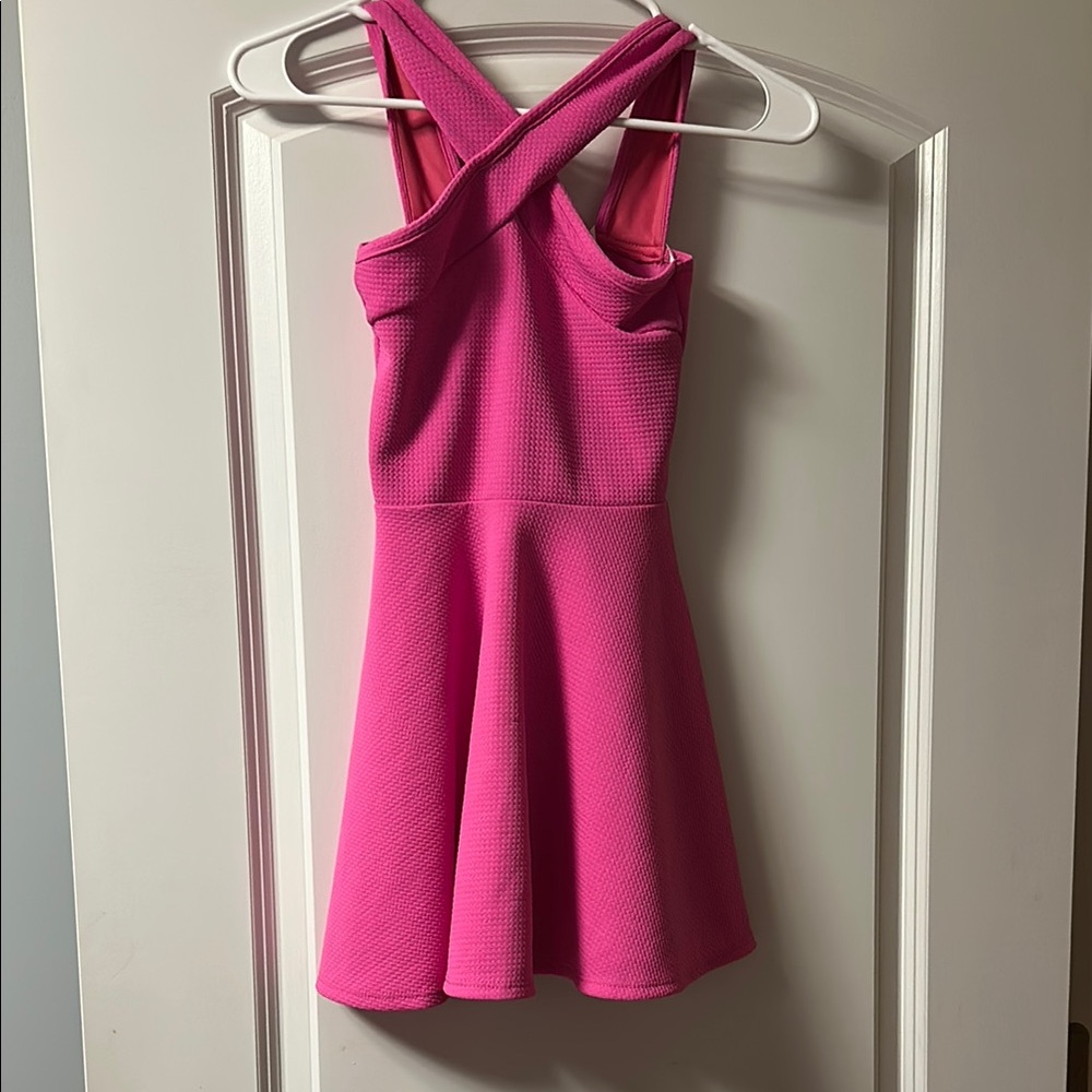 Aqua Kids Dress in Vibrant Pink